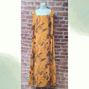 Women's GABRIELLE Floral Sleeveless Polyester Dress Size 24
